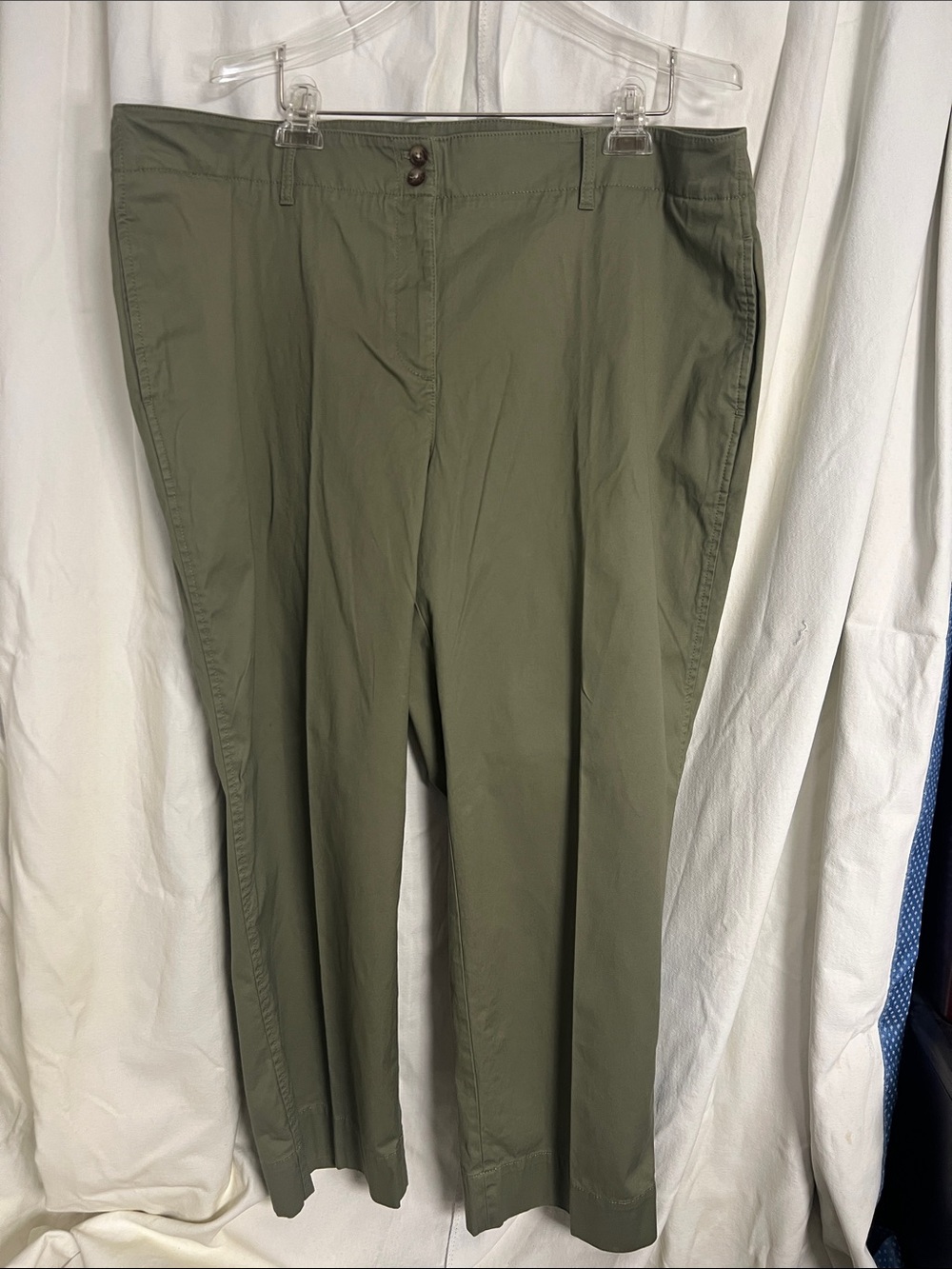 Talbots Women’s 20W Olive Green New England Chino Pants